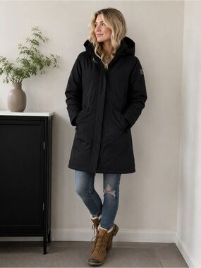 The north face shavana down filled parka jacket size medium